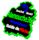 logo Alamouche36 daniel souchet moniteur guide de pêche