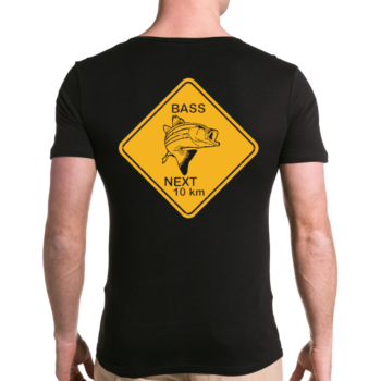 T-shirt panneau australien illustré black bass