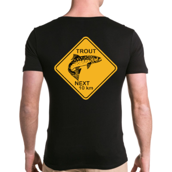 T-shirt panneau australien illustré truite