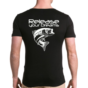 T-shirt release black bass
